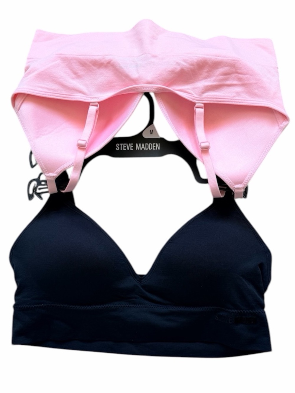 STEVE MADDEN Pink and Black Bra Set - Picture 2 of 4